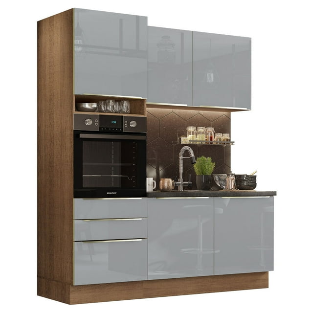 Cocina Integral Completa Modular Madesa Lux 180cm MG 01