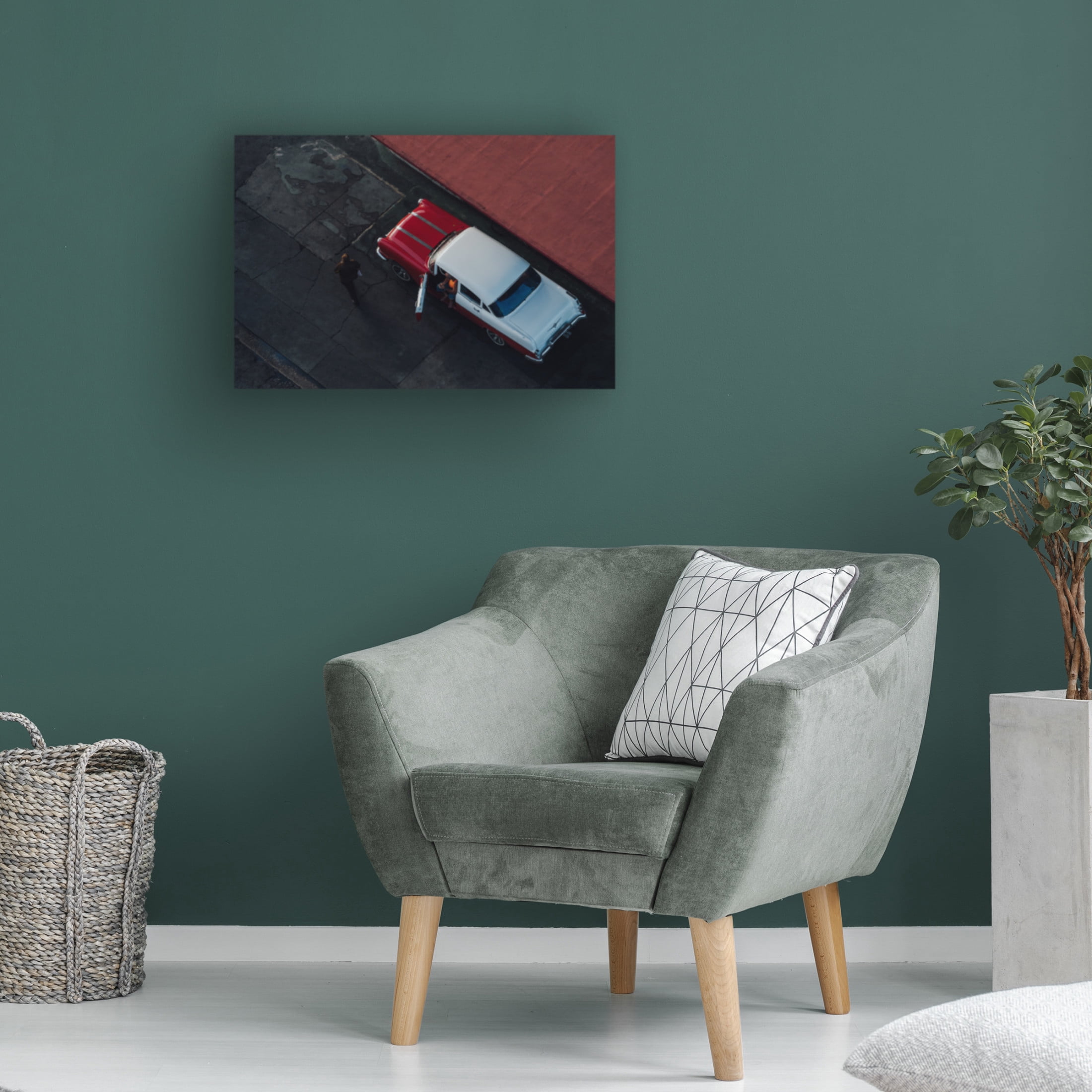 Trademark Fine Art Nasser Al Nasser RED Canvas Wall Art