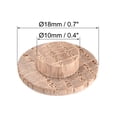 thumbnail image 2 of Wood Button Plugs 0.4 Inch Oak Hardwood Screw Hole Furniture Plugs 10Pcs, 2 of 3
