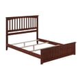 thumbnail image 2 of Mission Queen Wood Foundation Bed with Matching Footboard in Walnut, 2 of 5