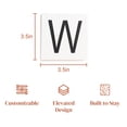 thumbnail image 3 of Stiles Crossword Letter Tiles, Wooden Wall Decor, 3.5 Inch, White, Letter W, 3 of 7