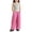 Hot Pink, variant on Coerni Girls Wide Leg Pants Kids Linen Clothes Flowy Loose Fit Palazzo Pants for Girls Volleyball Beach Harem Trousers with Pocket