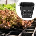 thumbnail image 4 of SHISUYAN 10pcs Thickened Plastic Planting Root Control Baskets Garden Mesh Nets (Black), 4 of 9