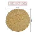 thumbnail image 6 of Home Weavers Bell Flower Collection Bathroom Rug 100% Cotton Tufted Round Shape Bathroom Rug, Soft Absorbent Bath Rugs, Non-Slip Bath Rug, Machine Washable Bath Mats for Bathroom- 22" Round, Yellow, 6 of 9
