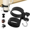 thumbnail image 2 of Classic Kitchen Accessories, Adjustable Desk Cup Holder with Hook for Home and School Ideal for Spills and Organizing Mugs and Bottles，Desktop Cup Rack with Hook 2 In 1 Cup Holder, 2 of 9