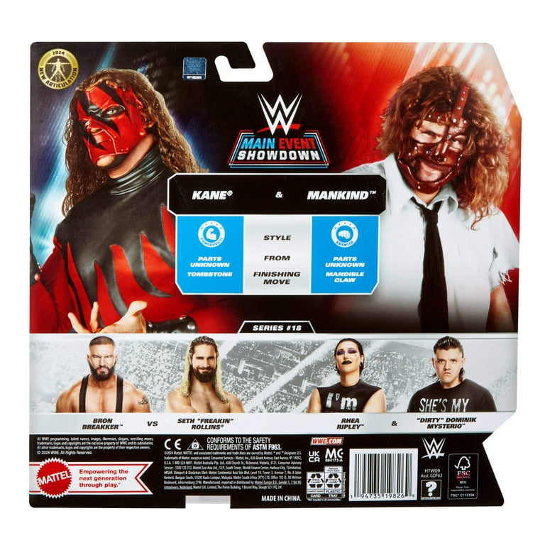 WWE Main Event Championship Showdown Mankind & Kane Action Figures