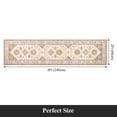 thumbnail image 4 of MeyJey 2'x8' Runner Rug for Hallways, Non Slip Entryway Mat with Rubber Backing Washable Oriental Vintage Rug for Entryway Kitchen Bedroom Laundry, Beige/Brown, 4 of 12