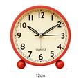 thumbnail image 2 of Reloj despertador clásico vintage con pilas reloj analógico, 2 of 5