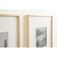 thumbnail image 4 of Kate and Laurel Inglewood Modern Wall Picture Frame Set of 3, 16x20 matted to 8x10, Natural Wood, Three-Piece Frame Set for Gallery Wall Accent Set in Living Room Decor, 4 of 9