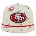 thumbnail image 2 of Men's New Era Cream San Francisco 49ers Celestial Golfer Snapback Hat, 2 of 5