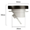 thumbnail image 5 of Opvise Helpful Anti Odor Stopper Unobstructed Anti-reflow Compact Dedicated Floor Drain Strainer for Bathroom M, 5 of 8