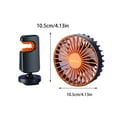 thumbnail image 3 of Bargain Qaailabf Car Mounted Wireless Powerful Car Fan, 3 of 7
