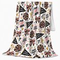 thumbnail image 2 of Cheerleading Spirit Family Pom-Pom Heart Bow Design, Festive Artistic Scene, Warm Flannel Blanket for Living Room and Bedroom, Art Lovers decorative theme Gift, Artistic Home Decor, 2 of 9