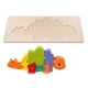 thumbnail image 1 of Rompecabezas de madera para niños, rompecabezas de dinosaurios, preescolar, aprendizaje de la motricidad fina, 3D Estegosaurio, 1 of 9