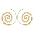thumbnail image 1 of Sonducket Earrings Round Stylish Spiral Ear Earring Exaggerated Dangle Gold Dangling Jewelry for Women Party Wedding Decoration Type3 NO3 Sonducket AP010225-00, 1 of 6