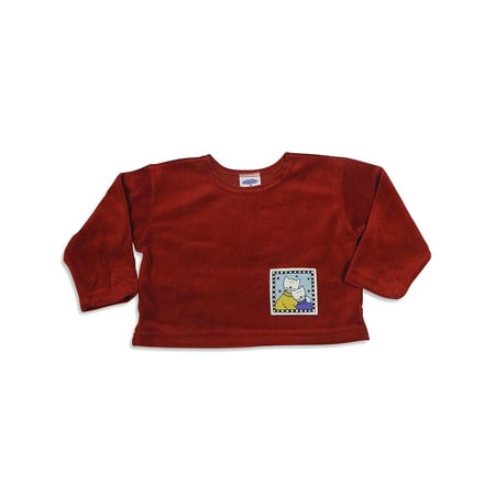 

Mulberribush Girls Long Sleeve Velour Hip Length Shirt Top 26261-4T (red cats)