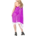 thumbnail image 4 of HAPPY BAY Women's Beachwear Swimsuit Coverups for Women Summer Swim Beach Dress Cover ups for Swimwear Women Loose Flowy Bathing Suit 1X-2X Purple, Solid, 4 of 5