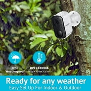 LaView N20 Security Wireless Camera System 1080P Indoor/Outdoor, White