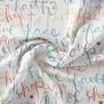thumbnail image 7 of David Textiles 44" x 1 Yard Cotton Faith Hope Love Precut Fabric, White, 7 of 7