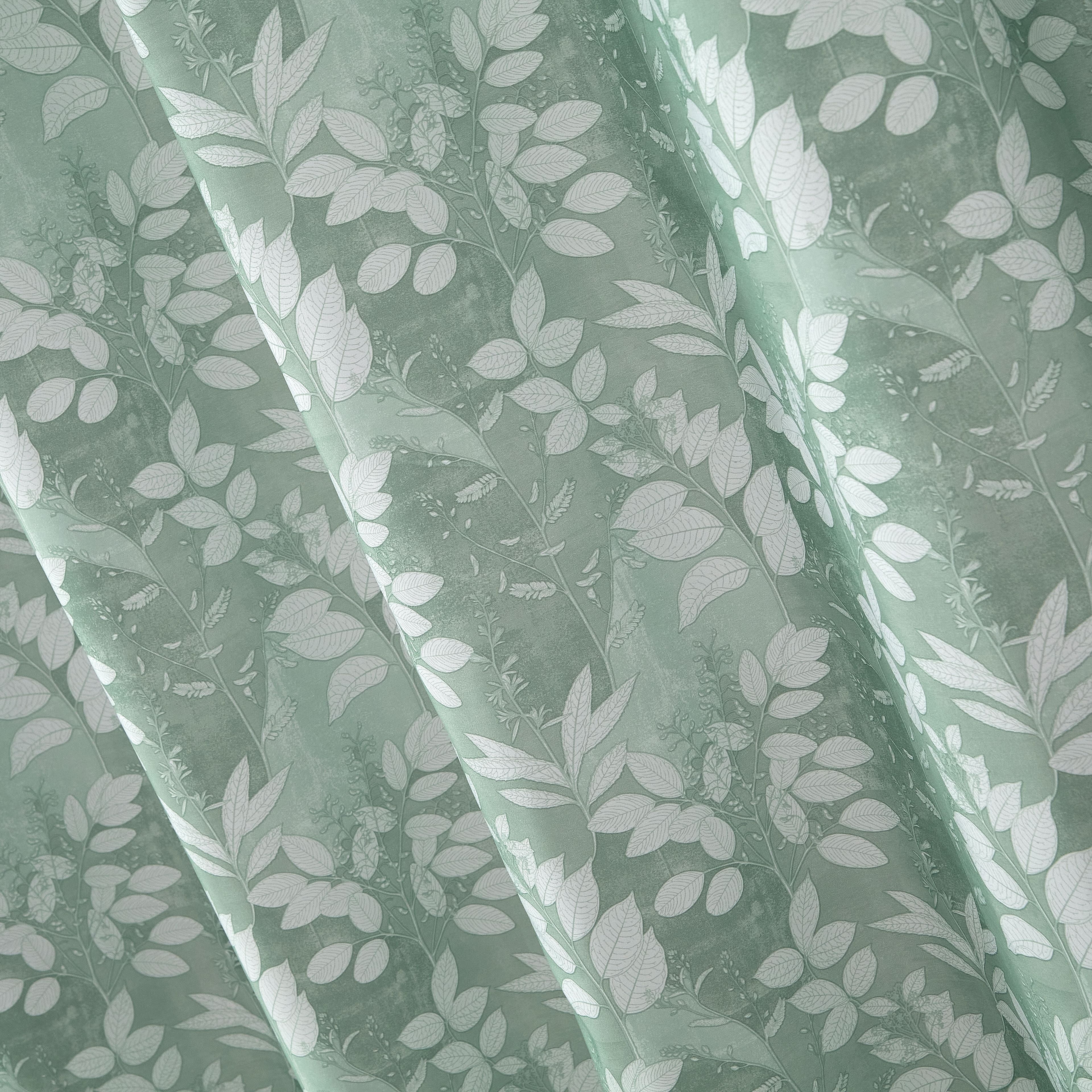 Mainstays 13-Piece Botanical Shower Set, Green