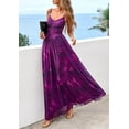 thumbnail image 5 of PRETTYGARDEN Women's Floral Maxi Dress Summer Outfits Spaghetti Strap Flowy Long Sundress Beach Vacation Boho Dresses, 5 of 10