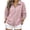 Pink, variant on LUVDA Women's Waffle Knit Zip Up Jacket with Large Pockets Long Sleeve Collared Fall Outerwear