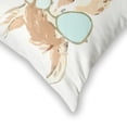 thumbnail image 5 of Fab Habitat Indoor/Outdoor Throw Pillow Made from Recycled Polyester Yarn - Stain Resistant, Machine Washable, Insert Included - Patio, Deck, Porch, Living Room - Watercolor Llama Multi (20" x 20"), 5 of 8
