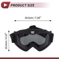thumbnail image 4 of Gafas de sol para motocicleta 1Pc Unique Bargains con lentes gris oscuro y marco negro, 4 of 6