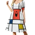 thumbnail image 2 of Vestido sin mangas de Mr Mondrian vestido de verano ropa de mujer para mujer Vestido largo largo mujer verano, 2 of 7