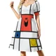 thumbnail image 2 of Vestido sin mangas de Mr Mondrian vestido de verano ropa de mujer para mujer Vestido largo largo mujer verano, 2 of 7