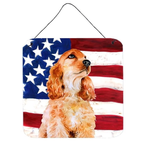 Cocker Spaniel Patriotic Wall or Door Hanging Prints