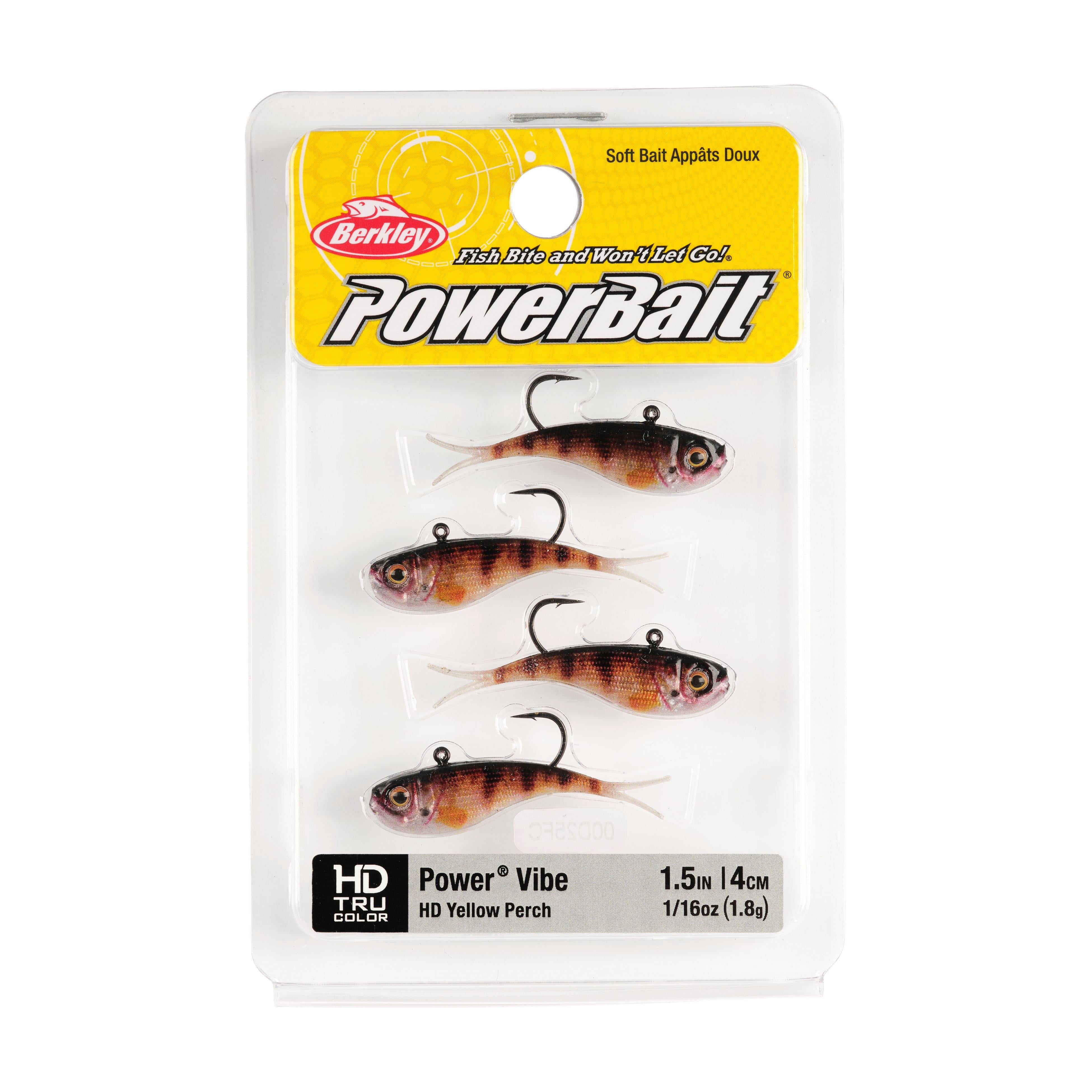 Berkley PowerBait® Power® Vibe, 1.5 in, HD Yellow Perch
