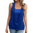 thumbnail image 2 of Clothes Womens Kelon Tank Top for Women Cowl Neck Business Dressy Spring Summer Fashion Outfits Trendy Clothes, S, 2 of 9