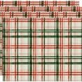 thumbnail image 2 of Red Green Buffalo Plaid Christmas Placemats Set of 4, 12x18 Inch Seasonal Winter Table Mats for Party Kitchen Dining Decoration, 2 of 5