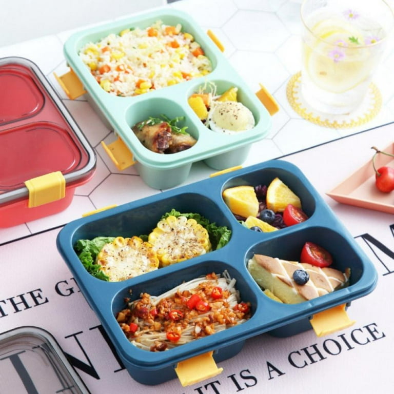  LOVINA Bento Box for Adult Kids, Stylish Teens Adult Lunch Box  Containers With 5 Compartments, Durable, Microwave/Dishwasher Safe,  BPA-Free, Perfect for On-the-Go Meal(Pink): Home & Kitchen