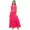 Fuchsia, variant on Bimba Women's V-Neck Casual Maxi Cotton Dress Sleeveless Summer Lace Dress