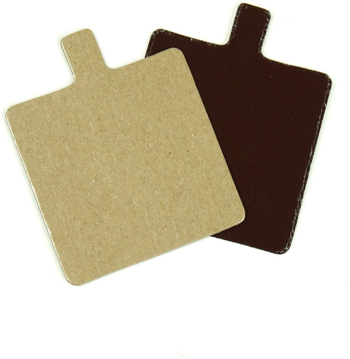 3-1//8 Inch Diameter Pack of 200 Round Pastry Board with Tab Chocolate and Praline