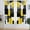 Yellow and Black, variant on Red and Black Window Curtain Grey Gray White Multicolor Geometric Silver Dark Abstract Square Art Living Room Bedroom Window Drapes Treatment Fabric 1 Pair Home Decor, 42" W x 63" L, Modern