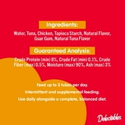 Hartz Delectables Squeeze Up Lickable Wet Cat Treats, Chicken Flavor, 2oz. Bag (4 Pack)
