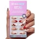 thumbnail image 1 of Press On Nails BtartBox 3D, punta francesa de color rojo cereza y almendra, 1 of 8