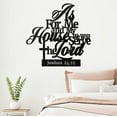 thumbnail image 5 of Metal Bible Verses Wall Decor As for Me And My House Christian Wall Decor Home Indoor And Outdoor Decoration, 5 of 6