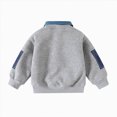 thumbnail image 5 of 4-5 Years Toddler Boys Sweatshirt Casual Patch Shirt Collar Pullover Sweatshirt Fashion Fall Winter Clothes For Boys 12 18 24 Months 2t 3t 4t 5t 6t 7t Toddler Kids, 5 of 5
