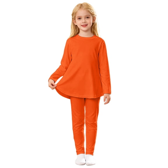 TBWNWG Toddler Girls Two Piece Outfits Long Sleeve Top with Dress and Pants Combo Soft Casual Daily Wear for Baby Female Kids,Sizes 4-5 Years