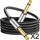 thumbnail image 1 of Cables de conexión,Cable de instrumento de 6,35 mm trenzado,Cable de guitarra Cable de instrumento macho a macho,Cable desequilibrado de 1/4 pulgadas Cables de conexión de guitarra,Cable de, 1 of 8