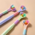 thumbnail image 4 of 3 Sided Toothbrush for Adults Triple-Angle Tooth-Hugging Deep Cleaning  Children‘s Sky Blue, 4 of 8