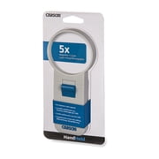 Carson LED 5x Handheld Magnifier with Light, Great Magnifying Glass for Reading, Crafts, and Hobbies (SV-50)