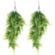 thumbnail image 1 of 2 Plantas colgantes de plástico de 80 cm para colgar, plantas de vid, hojas verdes persas, verde falso para el hogar, boda, jardín, decoración de pared al aire libre, plástico, verde,, 1 of 7