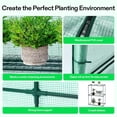 thumbnail image 4 of VIVOSUN Lean-to Greenhouse, 6.6’ x 3.3’ x 6.9’ Portable Wall House with Green PE Cover and Shelf for Compact Garden 79x39x83-Inch, 4 of 6