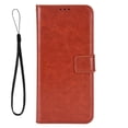 thumbnail image 3 of Wallet Case for TCL NxtPaper 70 Pro 5G with Card Holder, PU Leather Flip Phone Case with Kickstand Magnetic Closure Wrist Strap Brown, 3 of 5