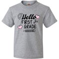 thumbnail image 3 of Inktastic Hello 1st Grade with Hearts and School Supplies Youth T-Shirt, 3 of 5